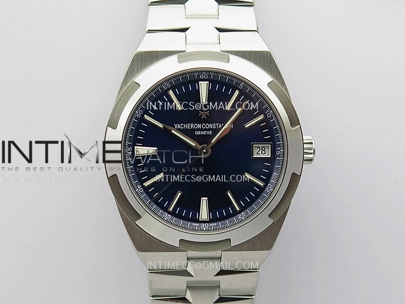 Overseas 4500V SS ZF 1:1 Best Edition Blue Dial On SS Bracelet Asian Super Clone 5100 V2
