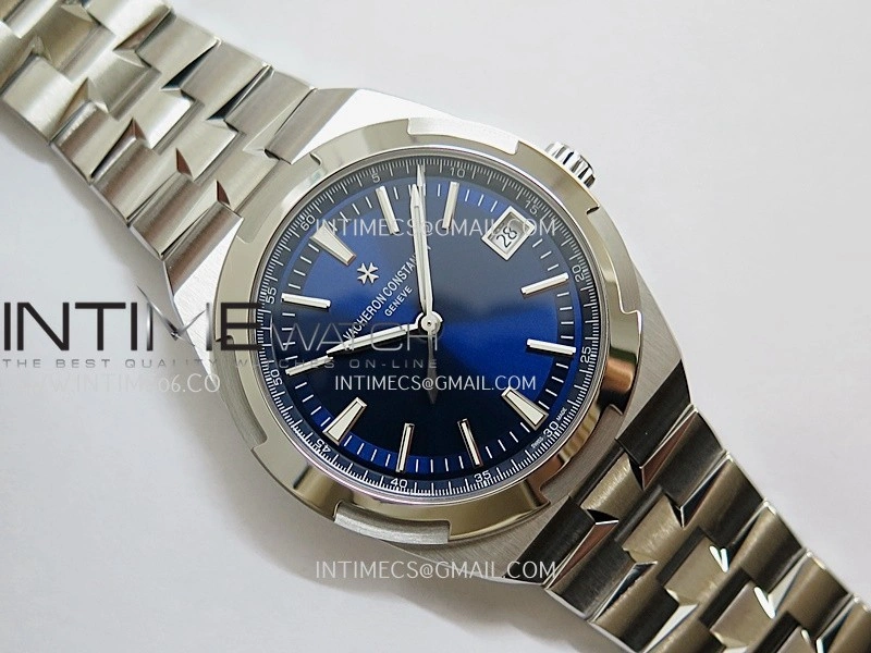 Overseas 4500V SS ZF 1:1 Best Edition Blue Dial On SS Bracelet Asian Super Clone 5100 V2