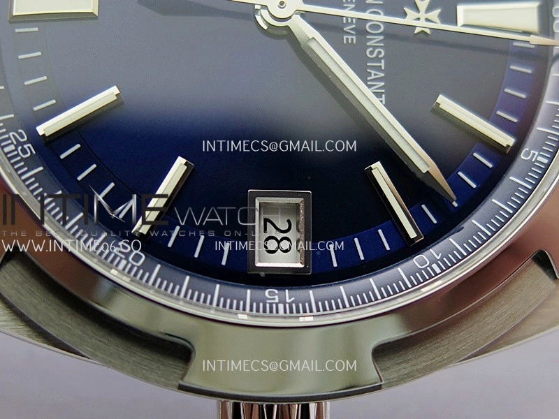 Overseas 4500V SS ZF 1:1 Best Edition Blue Dial On SS Bracelet Asian Super Clone 5100 V2