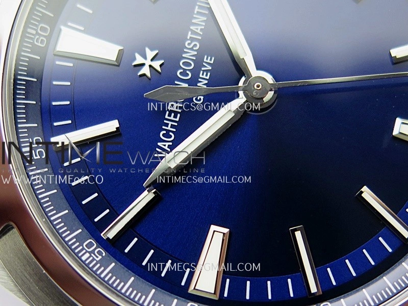 Overseas 4500V SS ZF 1:1 Best Edition Blue Dial On SS Bracelet Asian Super Clone 5100 V2