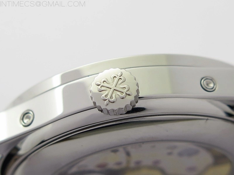 Annual Calendar Complications 5396 SS GRF Best Edition White Dial Sticks Markers on Black leather strap A324
