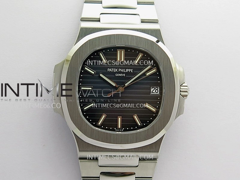 Nautilus 5711 1A SS VF 1:1 Best Edition Blue Textured Dial On SS Bracelet Super Clone 324