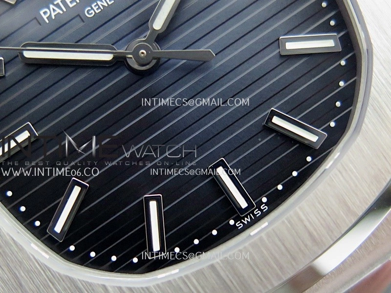 Nautilus 5711 1A SS VF 1:1 Best Edition Blue Textured Dial On SS Bracelet Super Clone 324