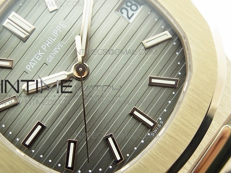 Nautilus 5711 1R PPF V4 1:1 Best Edition Brown Textured Dial on Brown Leather Strap 324CS