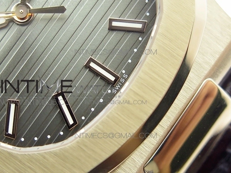 Nautilus 5711 1R PPF V4 1:1 Best Edition Brown Textured Dial on Brown Leather Strap 324CS