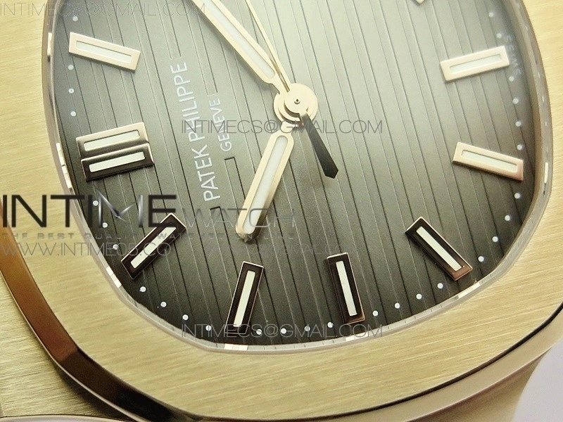 Nautilus 5711 1R PPF V4 1:1 Best Edition Brown Textured Dial on Brown Leather Strap 324CS
