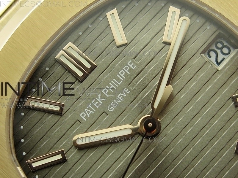 Nautilus 5711 1R PPF V4 1:1 Best Edition Brown Textured Dial on Brown Leather Strap 324CS