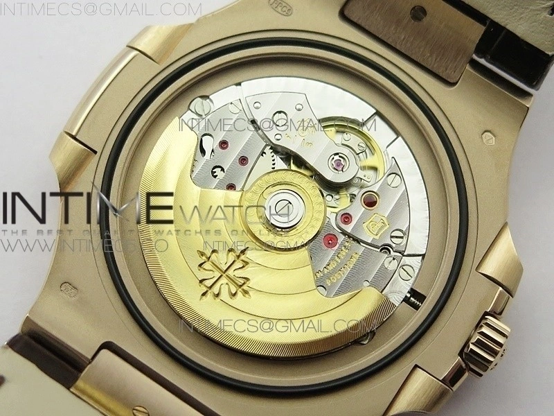Nautilus 5711 1R PPF V4 1:1 Best Edition Brown Textured Dial on Brown Leather Strap 324CS