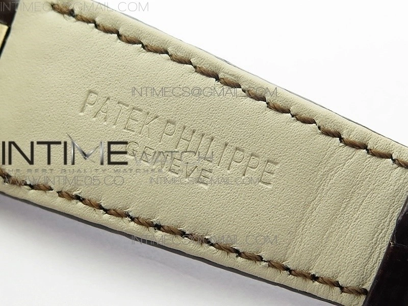 Nautilus 5711 1R PPF V4 1:1 Best Edition Brown Textured Dial on Brown Leather Strap 324CS