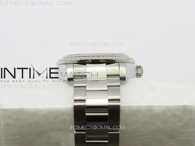 DateJust 31mm 72610 Crystals Bezel SS APSF Best Edition Blue Flowers Crystals Dial on Oyster Bracelet A2824