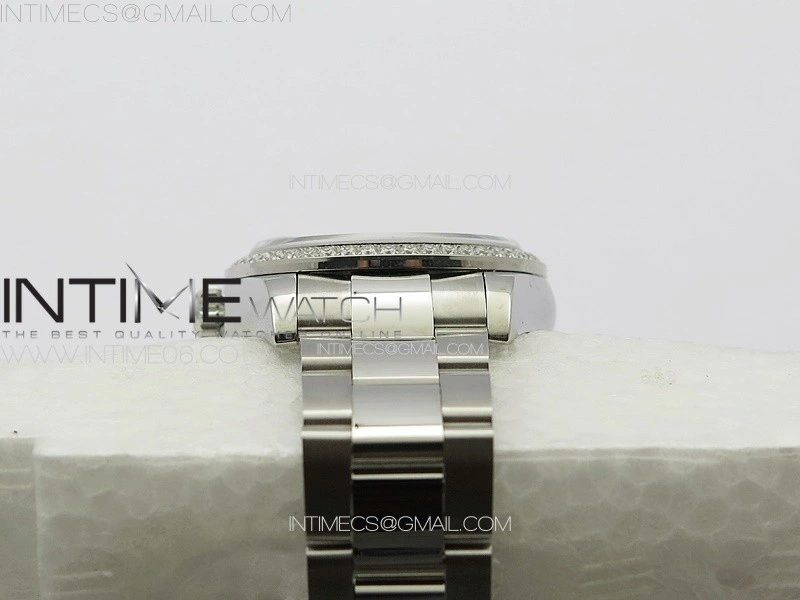 DateJust 31mm 72610 Crystals Bezel SS APSF Best Edition Blue Flowers Crystals Dial on Oyster Bracelet A2824