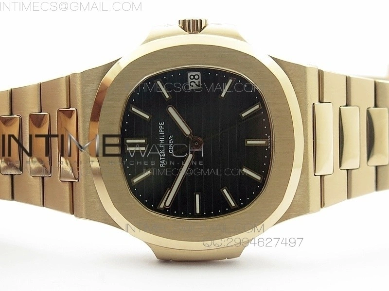 Nautilus Jumbo 5711 RG BP 1:1 Best Edition Gray Textured Dial on RG Bracelet MIYOTA 9015