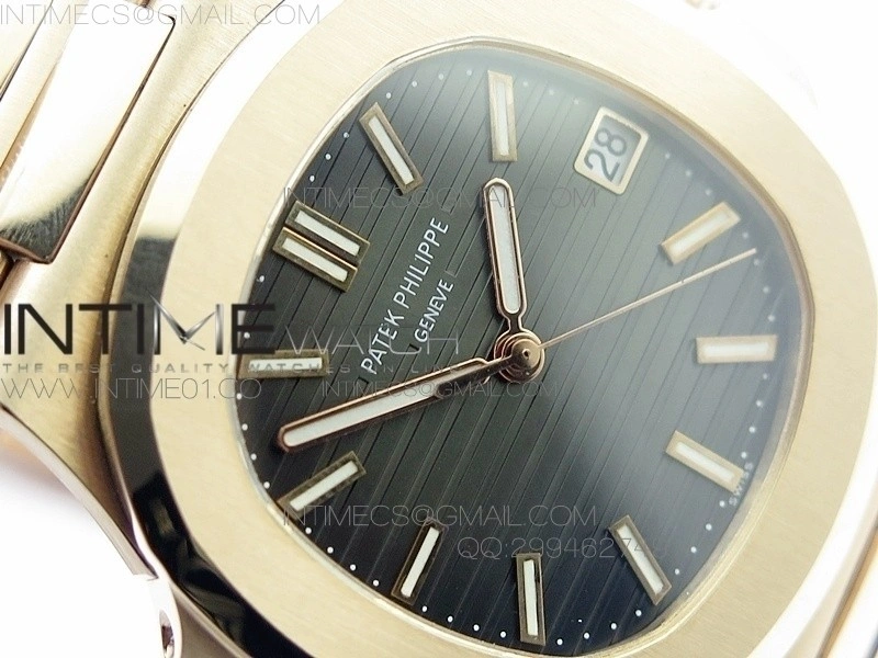 Nautilus Jumbo 5711 RG BP 1:1 Best Edition Gray Textured Dial on RG Bracelet MIYOTA 9015