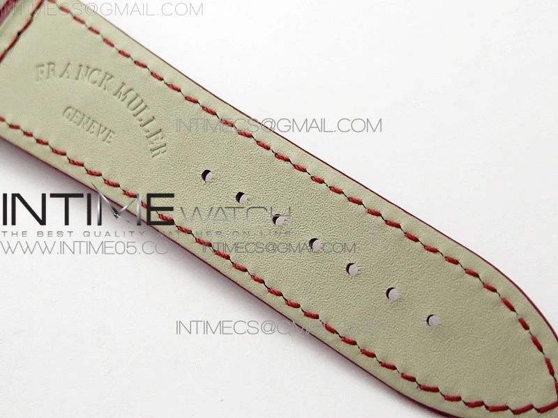 Master Square SS Ladies ZF 1:1 Best Edition White Colorful Roman Dial on Red Leather Strap Ronda Quartz