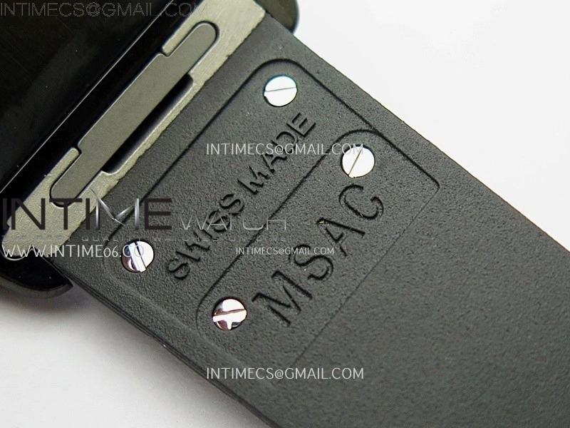 Santos de Cartier 40mm PVD BVF 1:1 Best Edition Black Dial on Rubber Strap MIYOTA 9019