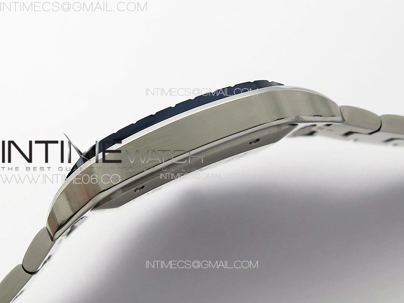Santos de Cartier 40mm SS Cer GF 1:1 Best Edition White Dial on SS Bracelet MIYOTA 9015
