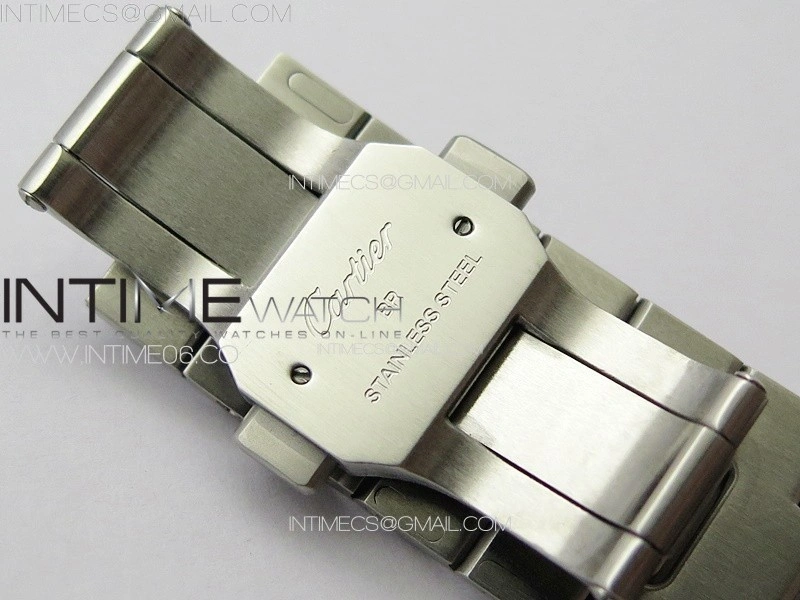 Santos de Cartier 40mm SS Cer GF 1:1 Best Edition White Dial on SS Bracelet MIYOTA 9015