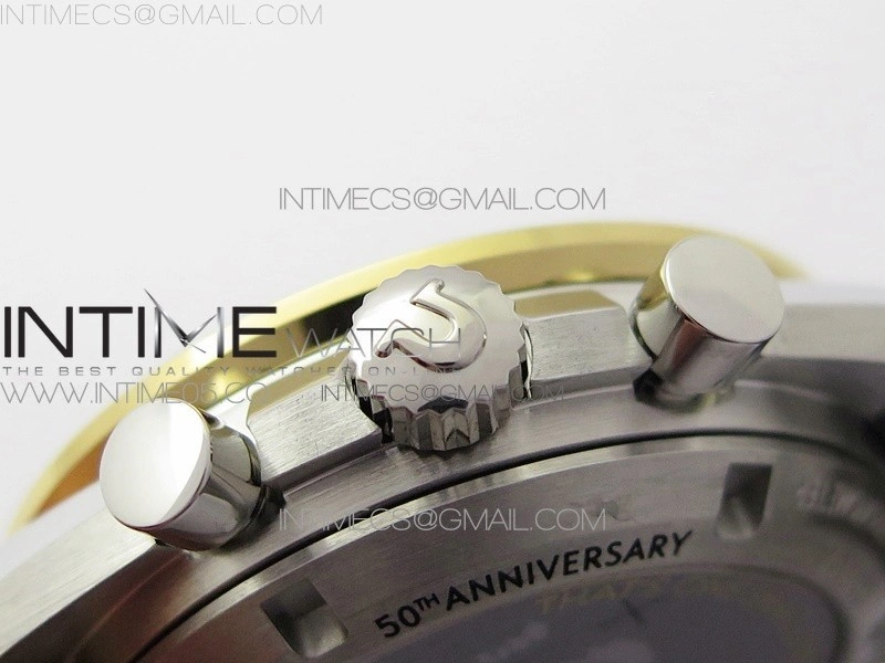 Speedmaster 50th Anniversary SS OMF Best Edition Blue Dial on SS Bracelet Manual Winding Chrono Movement