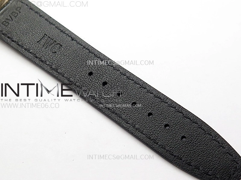 Portuguese Chrono IW371610 RG ZF 1:1 Best Edition Gray Dial on Black Leather Strap A69355