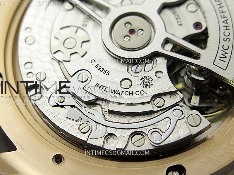 Portuguese Chrono IW371610 RG ZF 1:1 Best Edition Gray Dial on Black Leather Strap A69355