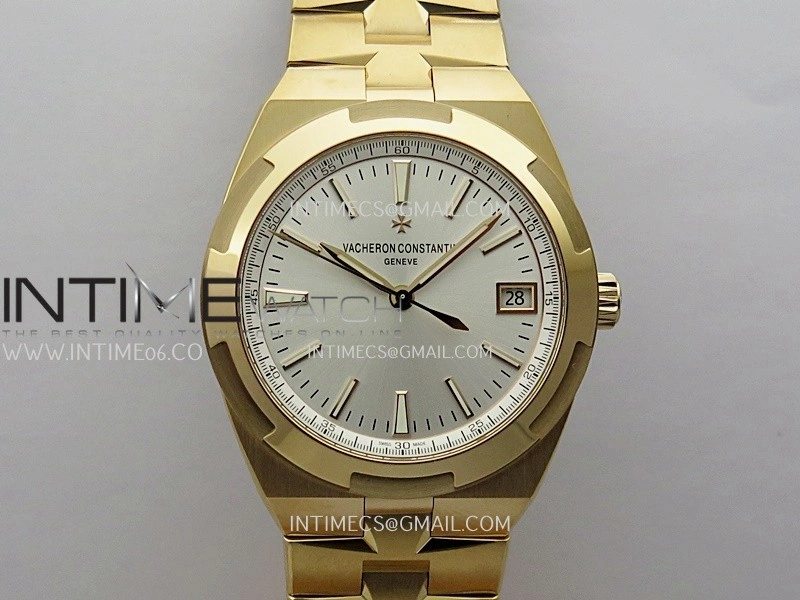 Overseas 4520V RG V2 ZF 1:1 Best Edition Silver Dial On RG Bracelet Super Clone A5100