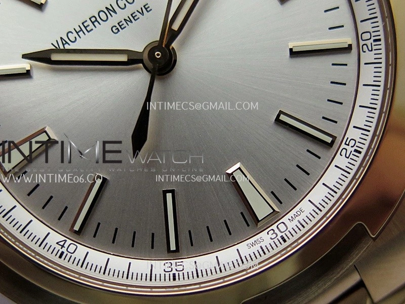 Overseas 4520V RG V2 ZF 1:1 Best Edition Silver Dial On RG Bracelet Super Clone A5100