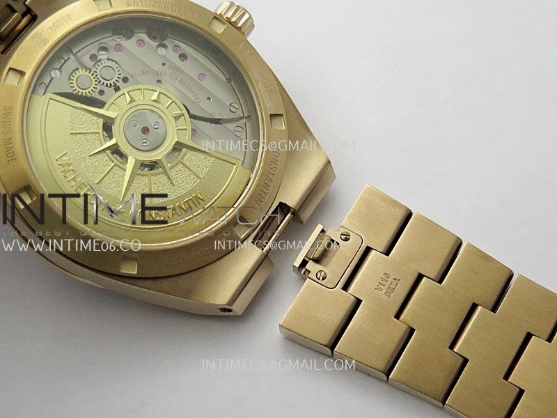 Overseas 4520V RG V2 ZF 1:1 Best Edition Silver Dial On RG Bracelet Super Clone A5100