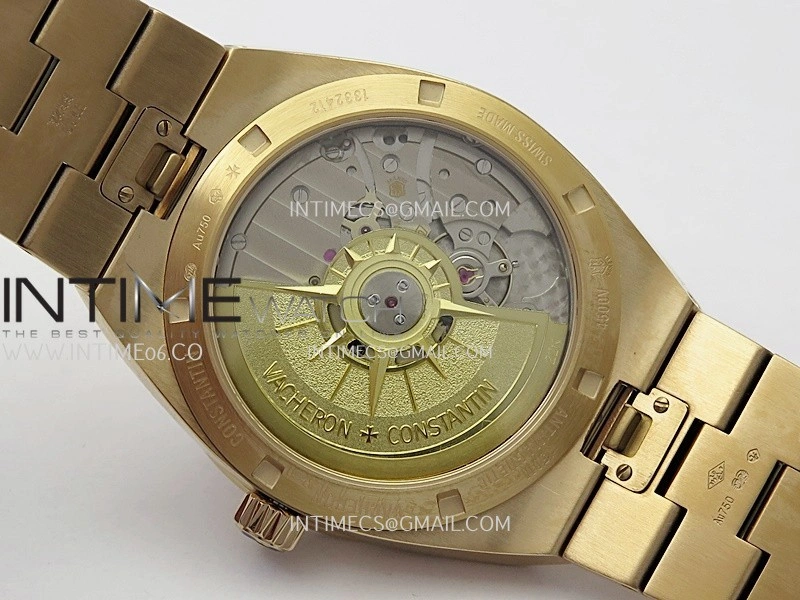 Overseas 4520V RG V2 ZF 1:1 Best Edition Silver Dial On RG Bracelet Super Clone A5100