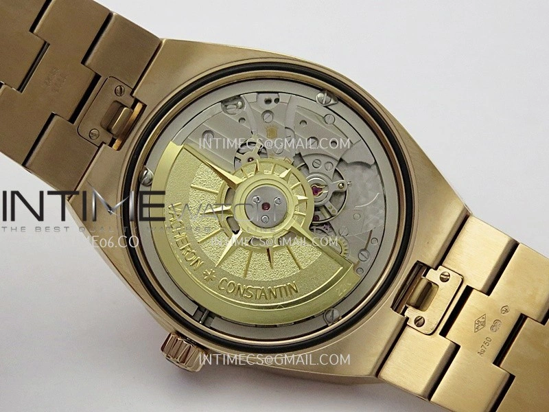 Overseas 4520V RG V2 ZF 1:1 Best Edition Silver Dial On RG Bracelet Super Clone A5100