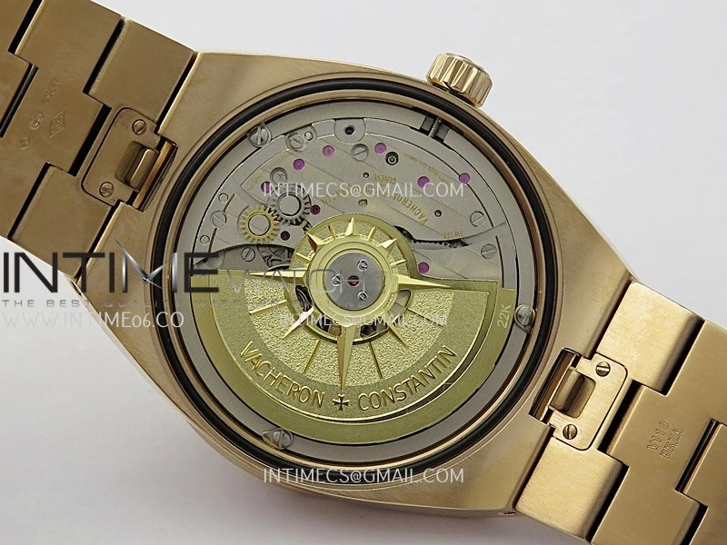 Overseas 4520V RG V2 ZF 1:1 Best Edition Silver Dial On RG Bracelet Super Clone A5100