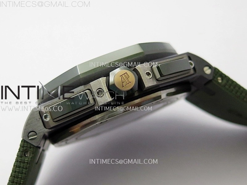 Royal Oak Offshore 44mm Green Ceramic TKF Best Edition Green Dial on Green Rubber Strap A3126