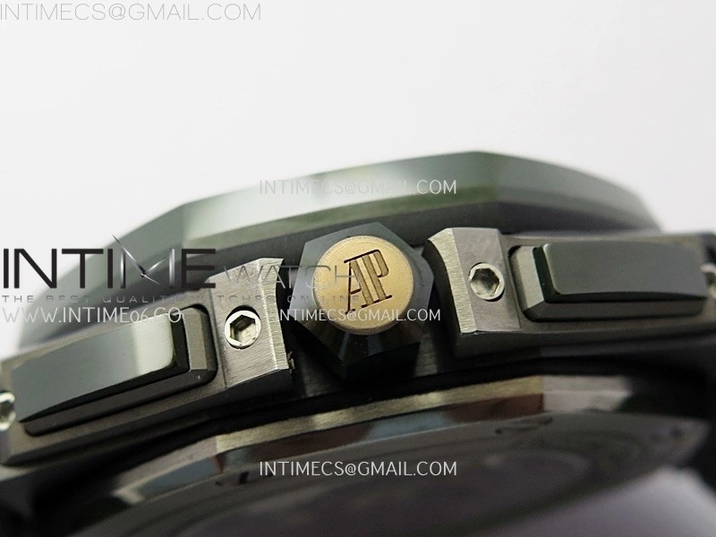 Royal Oak Offshore 44mm Green Ceramic TKF Best Edition Green Dial on Green Rubber Strap A3126