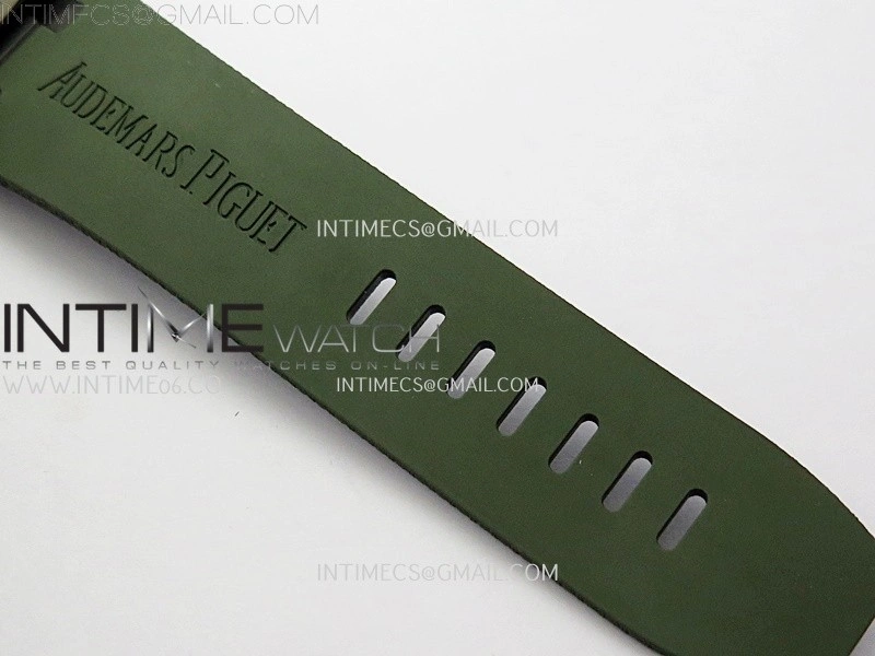 Royal Oak Offshore 44mm Green Ceramic TKF Best Edition Green Dial on Green Rubber Strap A3126