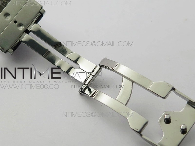 Classic Fusion 42mm SS Paved Diamonds Bezel B50F Gray Dial On Gray Gummy Strap A2892