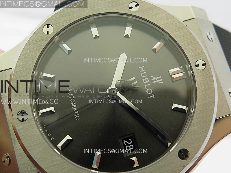 Classic Fusion 42mm Titanium JJZF 1:1 V2 Best Edition Gray Dial On Black Rubber Strap
