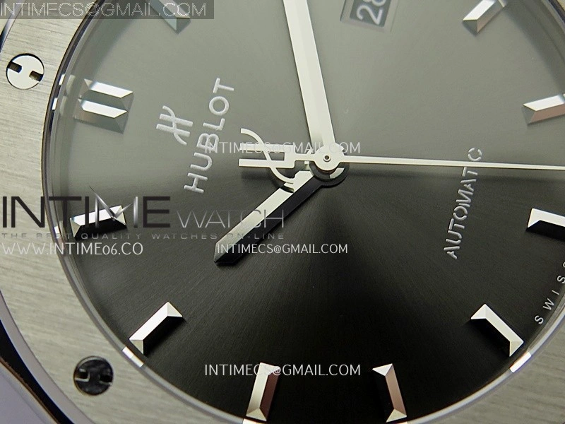 Classic Fusion 42mm Titanium JJZF 1:1 V2 Best Edition Gray Dial On Black Rubber Strap