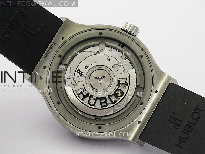 Classic Fusion 42mm Titanium JJZF 1:1 V2 Best Edition Gray Dial On Black Rubber Strap