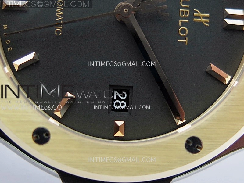 Classic Fusion 42mm Titanium RG JJZF 1:1 Best Edition Black Dial On Black Rubber Strap