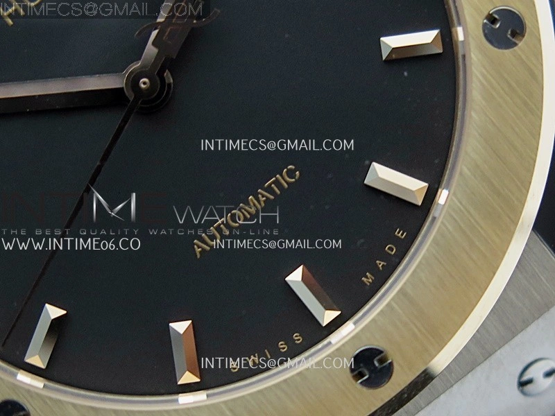 Classic Fusion 42mm Titanium RG JJZF 1:1 Best Edition Black Dial On Black Rubber Strap
