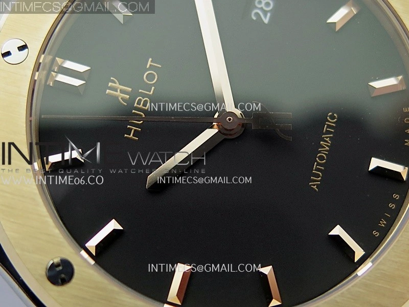 Classic Fusion 42mm Titanium RG JJZF 1:1 Best Edition Black Dial On Black Rubber Strap