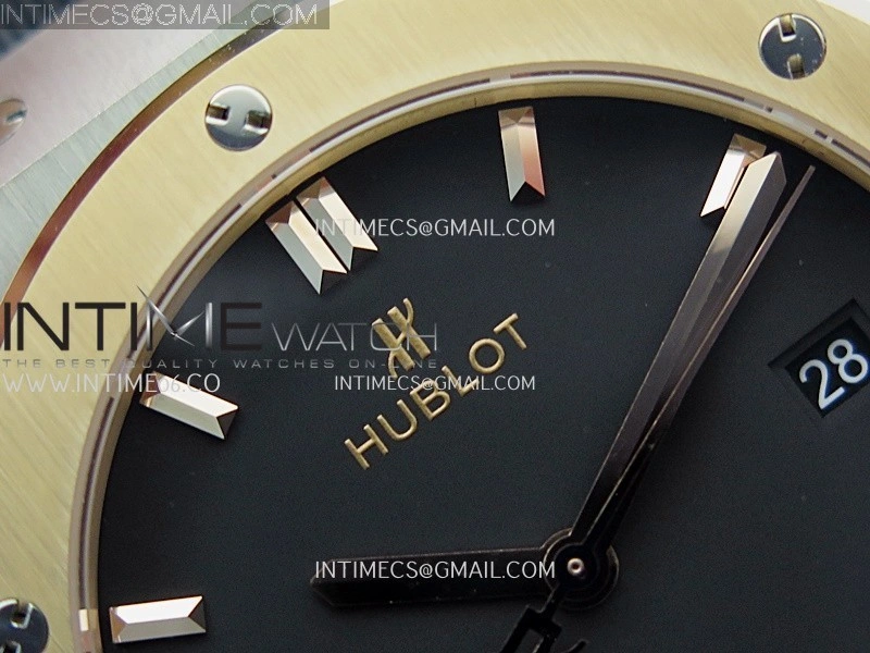 Classic Fusion 42mm Titanium RG JJZF 1:1 Best Edition Black Dial On Black Rubber Strap