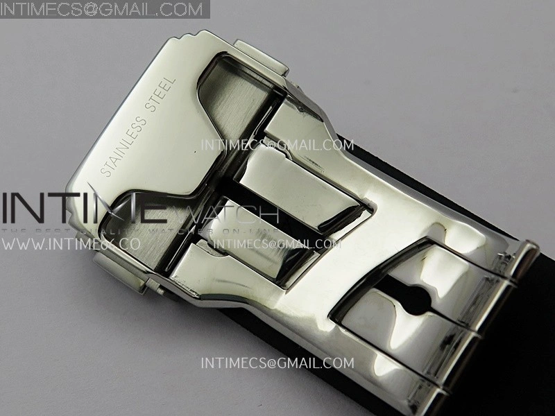 Classic Fusion 42mm Titanium RG JJZF 1:1 Best Edition Black Dial On Black Rubber Strap