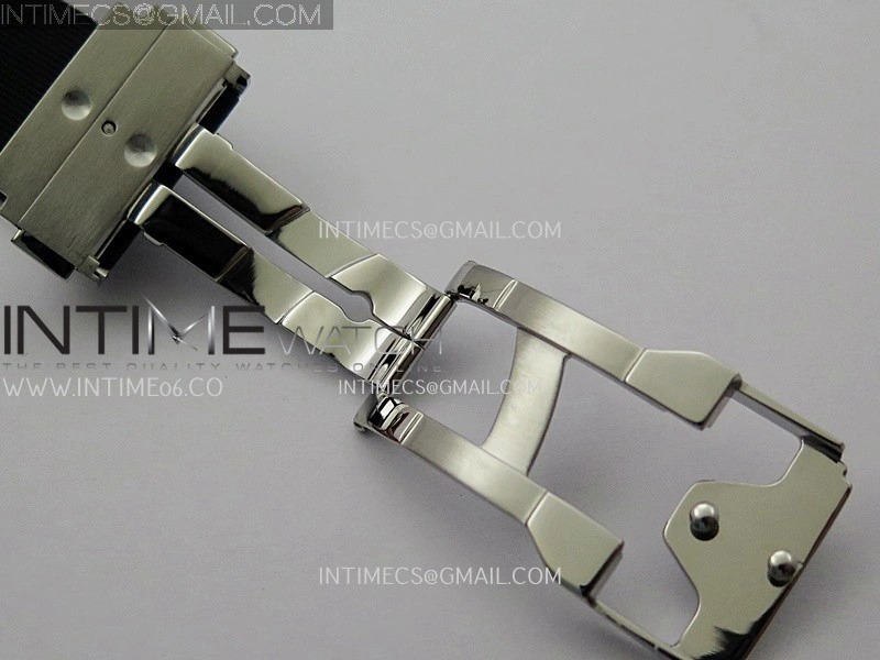 Classic Fusion 42mm Titanium RG JJZF 1:1 Best Edition Black Dial On Black Rubber Strap