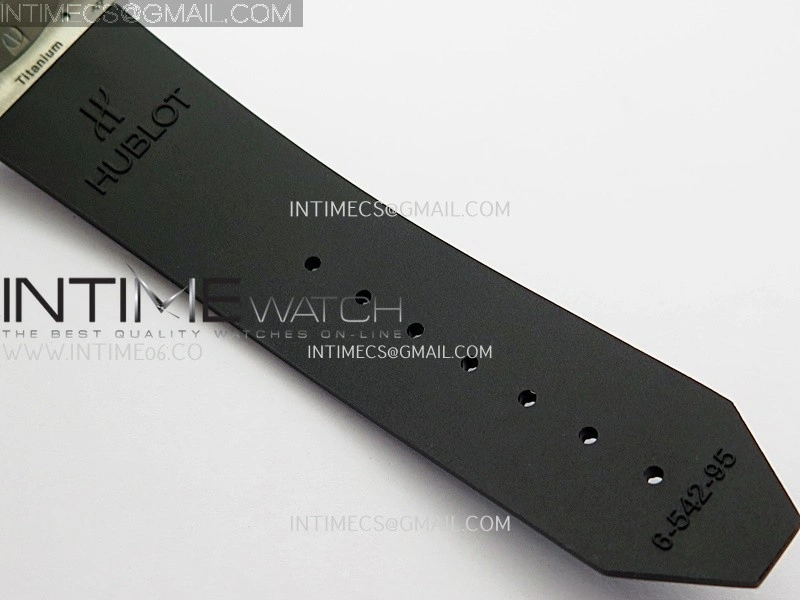 Classic Fusion 42mm Titanium RG JJZF 1:1 Best Edition Black Dial On Black Rubber Strap