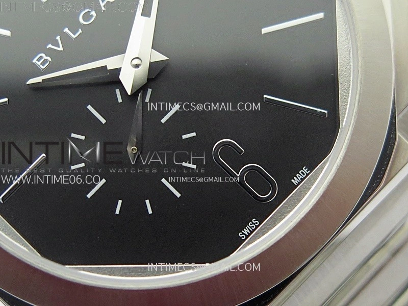 Octo Finissimo SS BVF 1:1 Best Edition Black Dial on SS Bracelet Asian Micro Rotor Movement