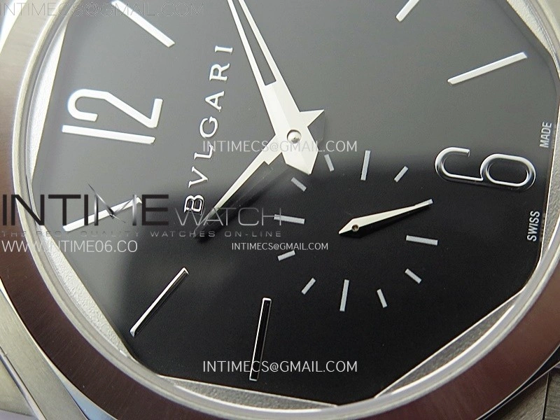 Octo Finissimo SS BVF 1:1 Best Edition Black Dial on SS Bracelet Asian Micro Rotor Movement