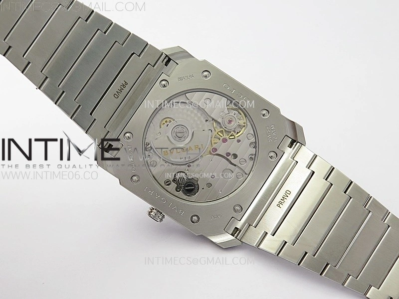 Octo Finissimo SS BVF 1:1 Best Edition Black Dial on SS Bracelet Asian Micro Rotor Movement