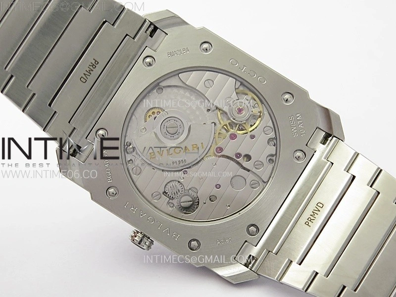 Octo Finissimo SS BVF 1:1 Best Edition Black Dial on SS Bracelet Asian Micro Rotor Movement