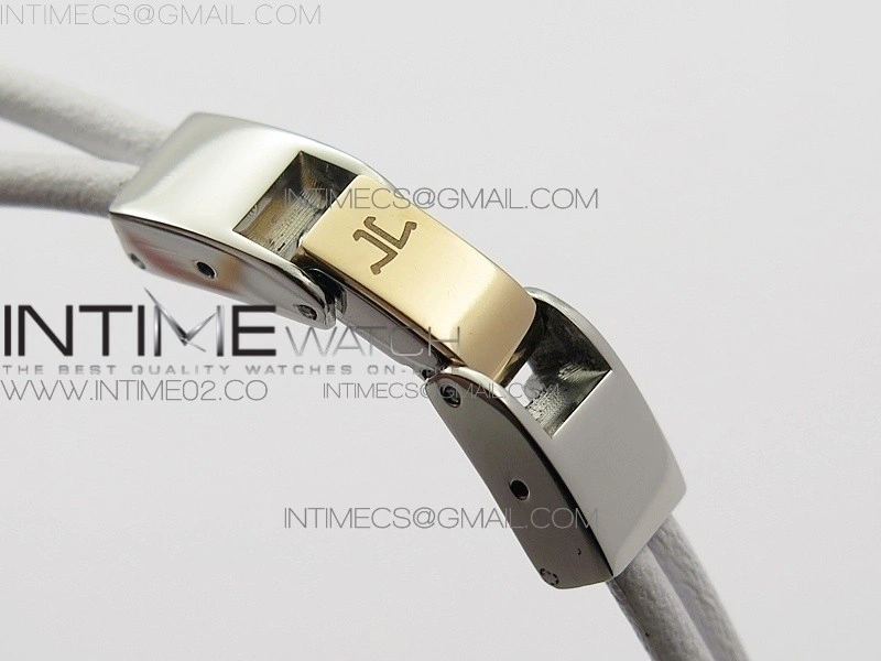 Reverso Ultra Thin Duoface RG SWF White Dial on Line White Leather Strap Ronda Quartz