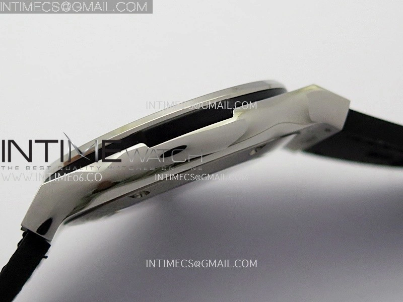 Classic Fusion 42mm Titanium JJZF 1:1 V2 Best Edition Gray Dial On Black Gummy Strap
